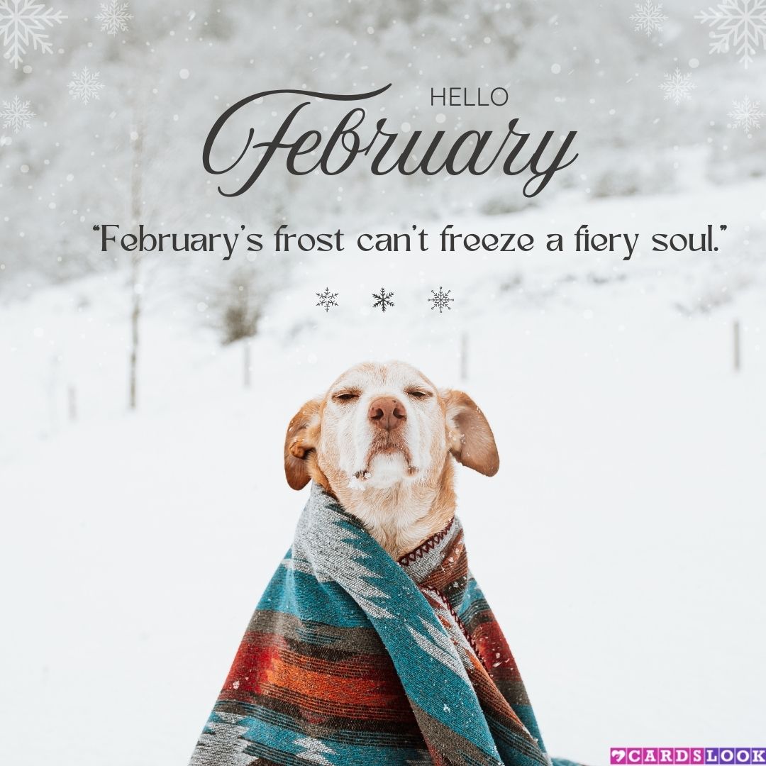 “February’s frost can’t freeze a fiery soul.”